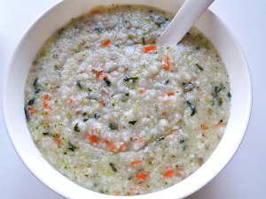The practice measure of congee of miscellaneous greens beef 9