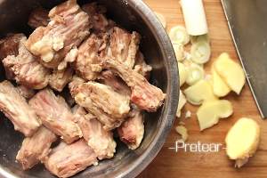 The practice measure of core of end of sheep of braise in soy sauce 1