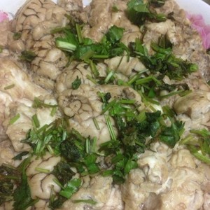 The practice measure of simple and easy and delicious steamed sheep head 2