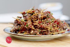The practice measure of flavour of Hunan of ground of toothpick beef path 13