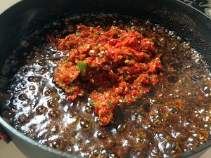 The practice measure of sauce of sweet hot beef 5
