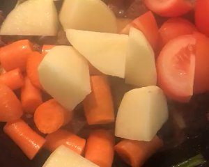 The practice measure of beef of the potato of electric meal Bao that stew 6