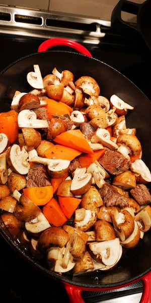 The practice measure of beef of braise of French red wine 11