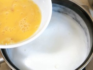 The practice measure of the sweetmeats boiling water that loves most in day of winter of milk egg fermented glutinous rice 6