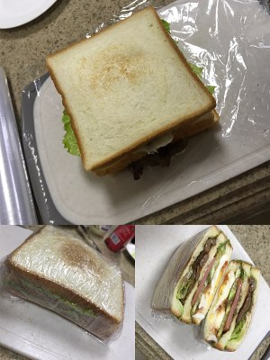 The practice measure of beef sandwich 5