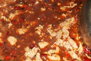 The practice measure of the water beef that boil 3