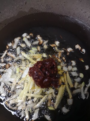The practice measure of ovine blood bean curd 4
