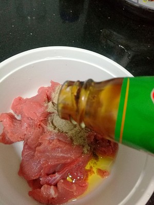 Beef bloats so, fry beef tender not the practice measure of raw meat or fish 4