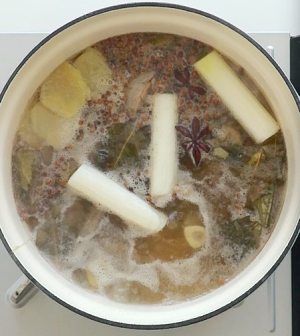 Soup of sheep of boiled in clear soup + the practice measure of the chicken of butyric miscellaneous greens that bake 2