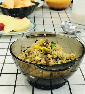The practice measure that beef of green vegetables egg fries a meal 9