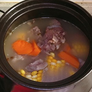 Corn carrot the practice measure of ovine bone soup 8