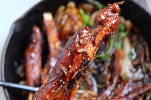 The practice measure of Rosemary Lamb Ribs of platoon of costal region of sheep of rosemary stew in soy sauce 6