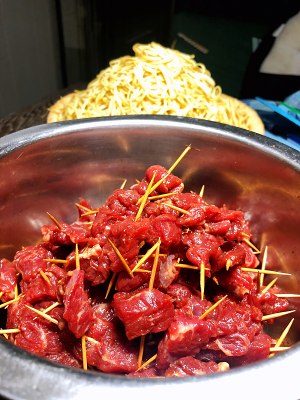 Toothpick beef! Loved... practice measure 1