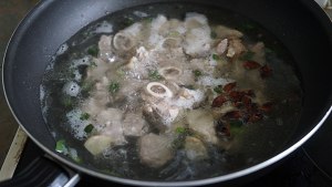 The practice measure of flesh of shoulder of the turnip sheep that stew 8