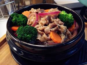 The practice measure of meal of beef of hall Mom gold 21