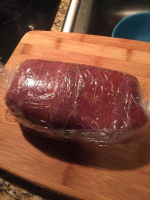 Hui Ling pauses the practice measure of beefsteak 7