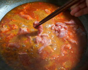The practice measure of the prosperous water beef that boil 9