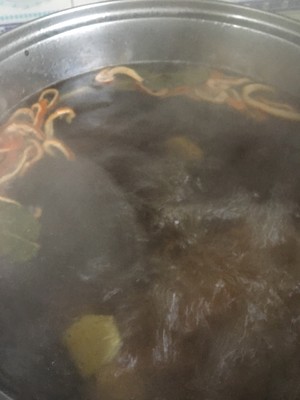 The practice measure of the ovine bone soup that does not have smell of mutton completely 5