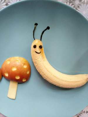 The practice measure that does not have the fruit snail with caption lovely dish 4