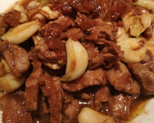 The practice measure of bead of garlic sweet beef 8