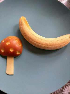 The practice measure that does not have the fruit snail with caption lovely dish 3