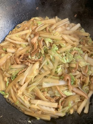 The practice measure of the ovine abdomen Chinese cabbage of dish of Tiger mammy the daily life of a family 9