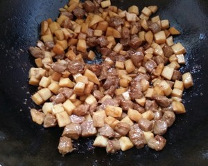 The practice measure that stay of proceedings of Bao of apricot of ~ of dish of the daily life of a family burns beef bead 10