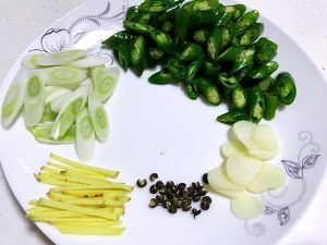 The practice measure of the small shredded meat that fry an ox 1