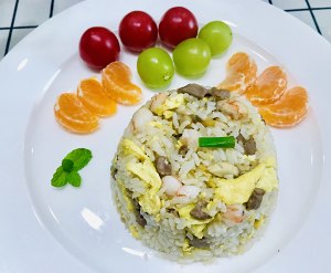 The practice measure that dawdle of beef shelled fresh shrimps fries a meal 12