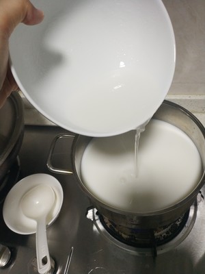 The practice measure of milk bean jelly 5