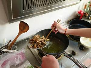 Super the practice measure of shredded meat of tender green pepper ox 7