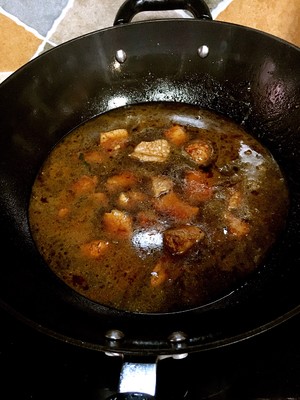 The practice measure of the beef of rustle potato carrot that stew 8
