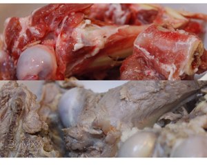 The practice measure of soup of carrot sheep bone 1