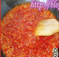 The practice measure of sauce of sweet hot beef 8