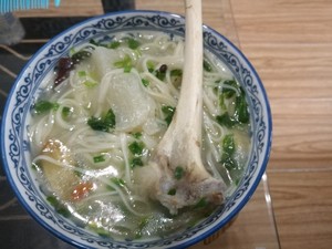 The practice measure of soup of bone of sheep of crus of simple and easy sheep 7