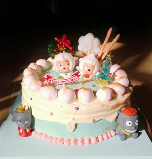 The practice measure of cake of sheep happy a sheep 1