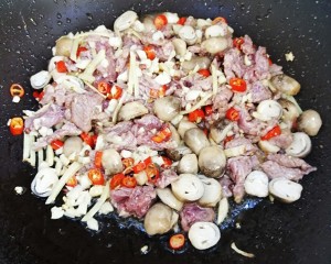 Straw mushroom beef (rice killer series 9) practice measure 8