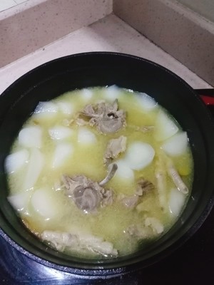 The practice measure of soup of turnip of bone of sheep of warm warm Da 7