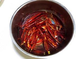 The practice measure of the small shredded meat that fry an ox 2