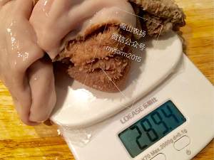 The practice measure of soup of ovine abdomen vegetable 1