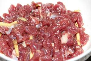 The practice measure that caraway fries beef silk 1