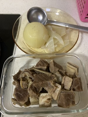 The practice measure of soup of turnip beefsteak bone 7