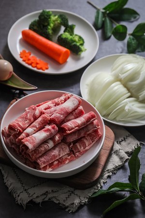 The practice measure of meal of hot spring fat cattle 1