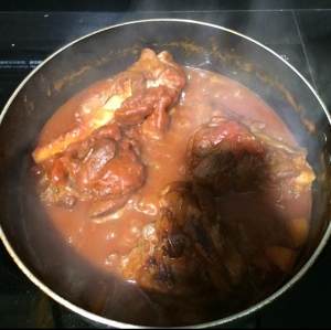 The practice measure of genu of the red wine sheep that stew 4
