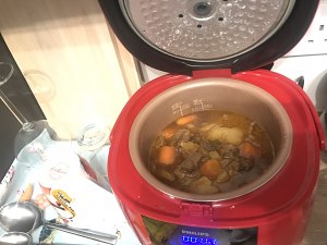 The practice measure of beef of the potato of electric meal Bao that stew 9
