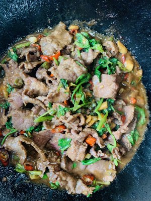Hunan flavour · is small the practice measure that fries ox flesh 5