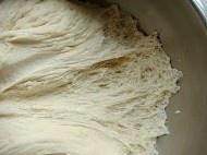 The practice measure of milk steamed bread 3