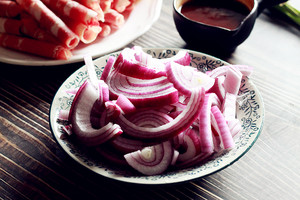 Onion fries fat Niu Juan, the satisfies a craving for delicious food really practice measure of warm 2