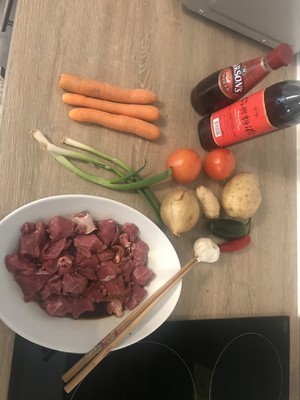 The practice measure of beef of the potato of electric meal Bao that stew 1
