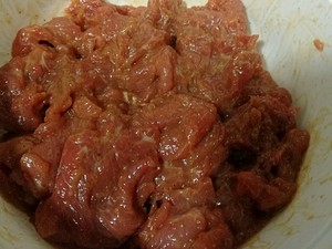 Beef bloats so, fry beef tender not the practice measure of raw meat or fish 10